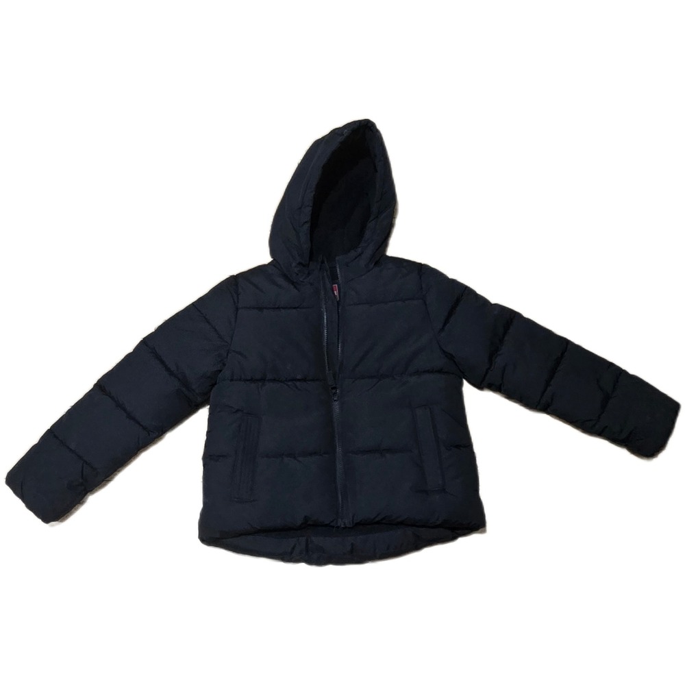 Swiss‎ Tech Kids Black Hooded Puffer Jacket Size M 7-8 Full Zip Outdoors Casual